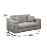 Load image into Gallery viewer, Sofa Bed with Chrome Metal Legs