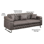 Load image into Gallery viewer, Sofa Bed with Chrome Metal Legs