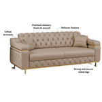 Load image into Gallery viewer, Sofa Bed with Chrome Metal Legs