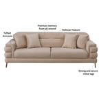 Load image into Gallery viewer, Modern Fabric Sofa Set with Cushions