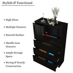 Load image into Gallery viewer, 6 Drawers-High Gloss Chest of Drawers