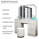 Load image into Gallery viewer, Dressing Table with Stool