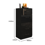 Load image into Gallery viewer, 5-Deep & Tall Chest of Drawers with Handles