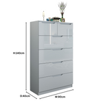 Load image into Gallery viewer, 6 Drawers-High Gloss Chest of Drawers