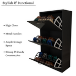 Load image into Gallery viewer, 3 Tier High Gloss Shoes Cabinet