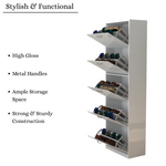 Load image into Gallery viewer, 5 Tier High Gloss Shoes Cabinet