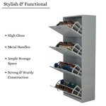 Load image into Gallery viewer, 4 Tier High Gloss Shoes Cabinet