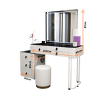 Load image into Gallery viewer, High Gloss Dressing Table with Drawers