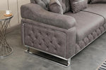 Load image into Gallery viewer, Sofa Bed with Chrome Metal Legs