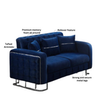 Load image into Gallery viewer, Plush Velvet Sofa BED with Metal Legs