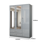 Load image into Gallery viewer, Modern High Gloss 3-Doors Wardrobe