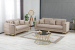 Load image into Gallery viewer, Stylish Plush Velvet Sofa Set