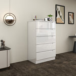 Load image into Gallery viewer, High Gloss 5-Pull-Out Storage Chest of Drawers