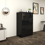Load image into Gallery viewer, High Gloss 5-Pull-Out Storage Chest of Drawers