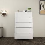 Load image into Gallery viewer, High Gloss 5-Pull-Out Storage Chest of Drawers