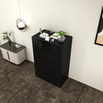 Load image into Gallery viewer, High Gloss 5-Pull-Out Storage Chest of Drawers