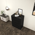 Load image into Gallery viewer, High Gloss 4-Pull-Out Storage Chest of Drawers