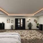 Load image into Gallery viewer, High Gloss 4-Doors Wardrobe with Mirror