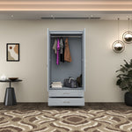 Load image into Gallery viewer, 2-Doors High Gloss Wardrobe with Drawers