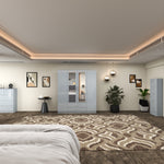 Load image into Gallery viewer, High Gloss 4-Doors Wardrobe with Mirror