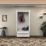 Load image into Gallery viewer, 2-Doors High Gloss Wardrobe with Drawers