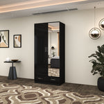 Load image into Gallery viewer, High Gloss 2 Doors Wardrobe