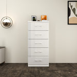 Load image into Gallery viewer, 5-Deep & Tall Chest of Drawers with Handles