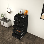 Load image into Gallery viewer, 5-Deep & Tall Chest of Drawers with Handles