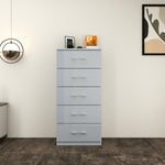 Load image into Gallery viewer, 5-Deep & Tall Chest of Drawers with Handles