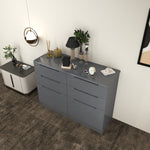 Load image into Gallery viewer, High Gloss 6 Tier Chest of Drawer