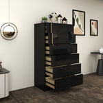 Load image into Gallery viewer, High Gloss 6-Pull-Out Storage Chest of Drawers