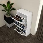 Load image into Gallery viewer, 3 Tier High Gloss Shoes Cabinet