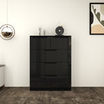 Load image into Gallery viewer, 5 Drawers-High Gloss chest of Drawers