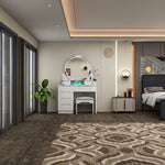 Load image into Gallery viewer, High Gloss Dressing Table with LED Mirror & Stool