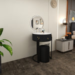 Load image into Gallery viewer, Modern Round Marble Dressing Table