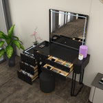 Load image into Gallery viewer, High Gloss Dressing Table with Drawers