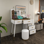 Load image into Gallery viewer, High Gloss Dressing Table with Mirror