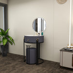 Load image into Gallery viewer, Modern Round Marble Dressing Table