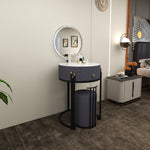 Load image into Gallery viewer, Modern Round Marble Dressing Table