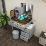 Load image into Gallery viewer, High Gloss Dressing Table with Mirror