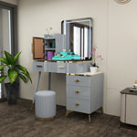 Load image into Gallery viewer, High Gloss Dressing Table with Mirror
