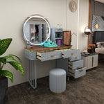 Load image into Gallery viewer, Modern Dressing Table with LED Mirror