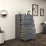 Load image into Gallery viewer, High Gloss 5-Pull-Out Storage Chest of Drawers