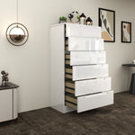 Load image into Gallery viewer, High Gloss 6-Pull-Out Storage Chest of Drawers