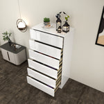 Load image into Gallery viewer, High Gloss 6-Pull-Out Storage Chest of Drawers