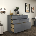 Load image into Gallery viewer, High Gloss 6 Tier Chest of Drawer