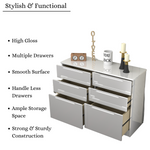 Load image into Gallery viewer, High Gloss 6 Tier Chest of Drawer
