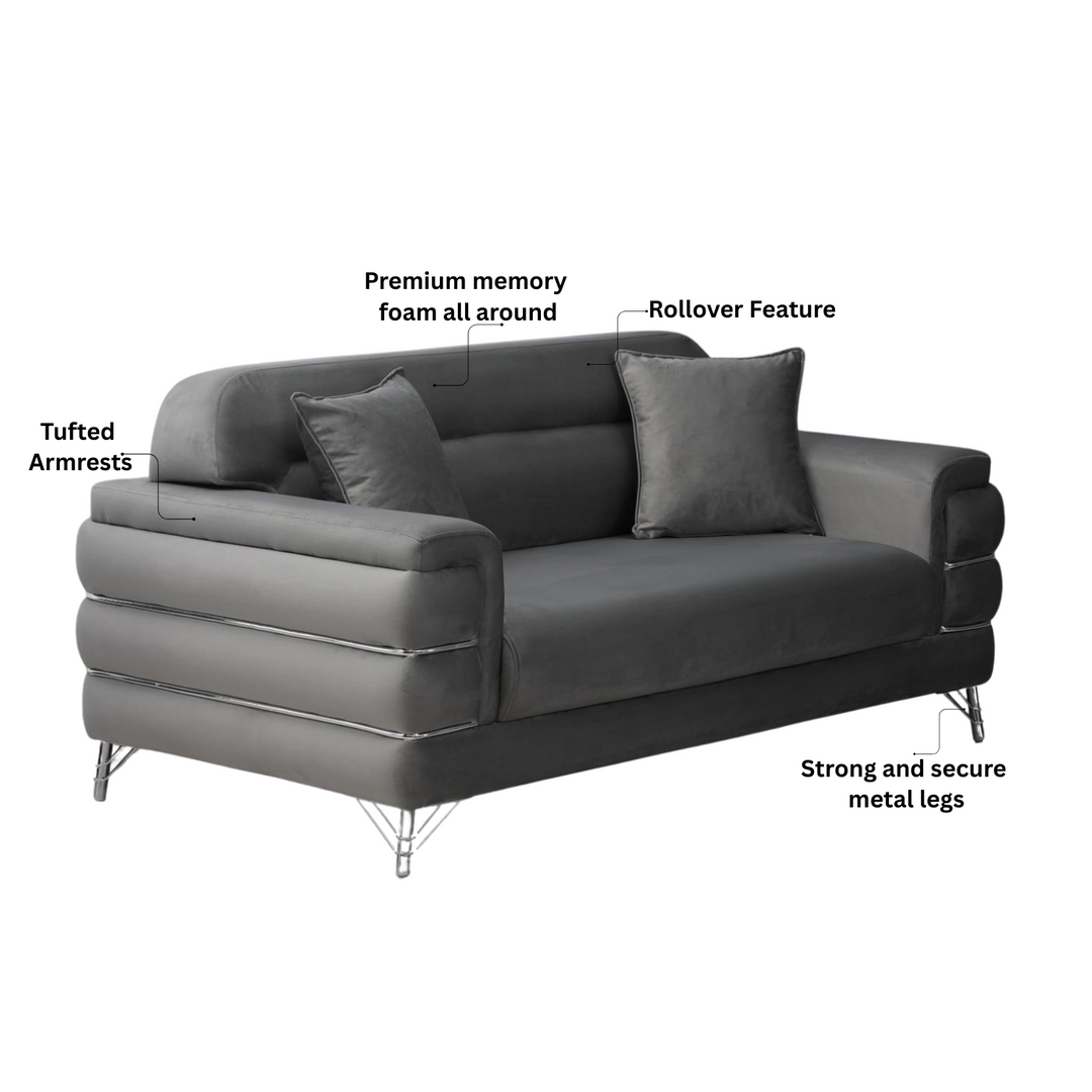 Modern Fabric Sofa Set  with Cushions
