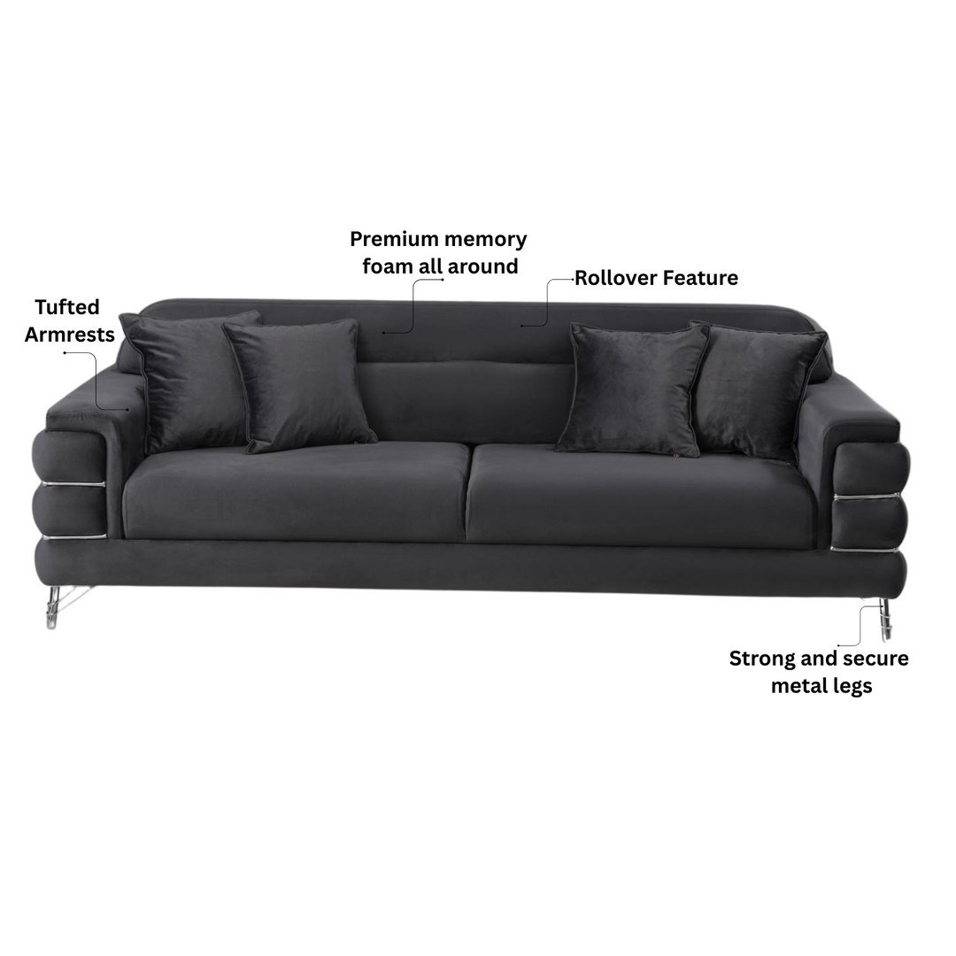 Modern Fabric Sofa Set  with Cushions