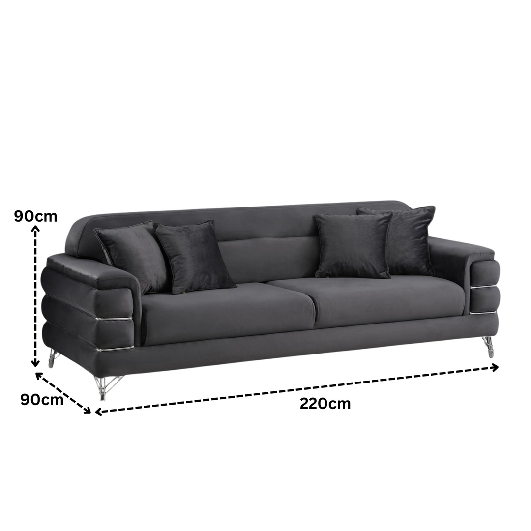 Modern Fabric Sofa Set  with Cushions